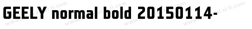 GEELY normal bold 20150114字体转换